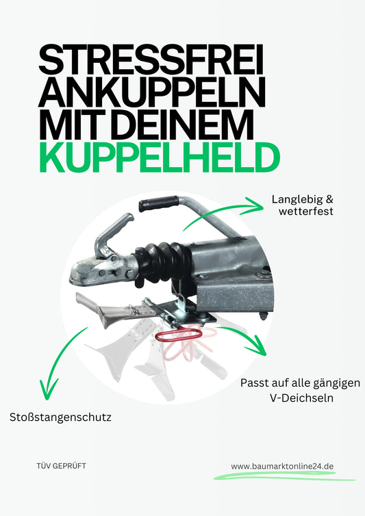 Anhänger-Ankuppelhilfe für einfaches und sicheres Ankuppeln von Anhängern an ein Zugfahrzeug – perfekt für Wohnwagen, Transportanhänger und mehr.