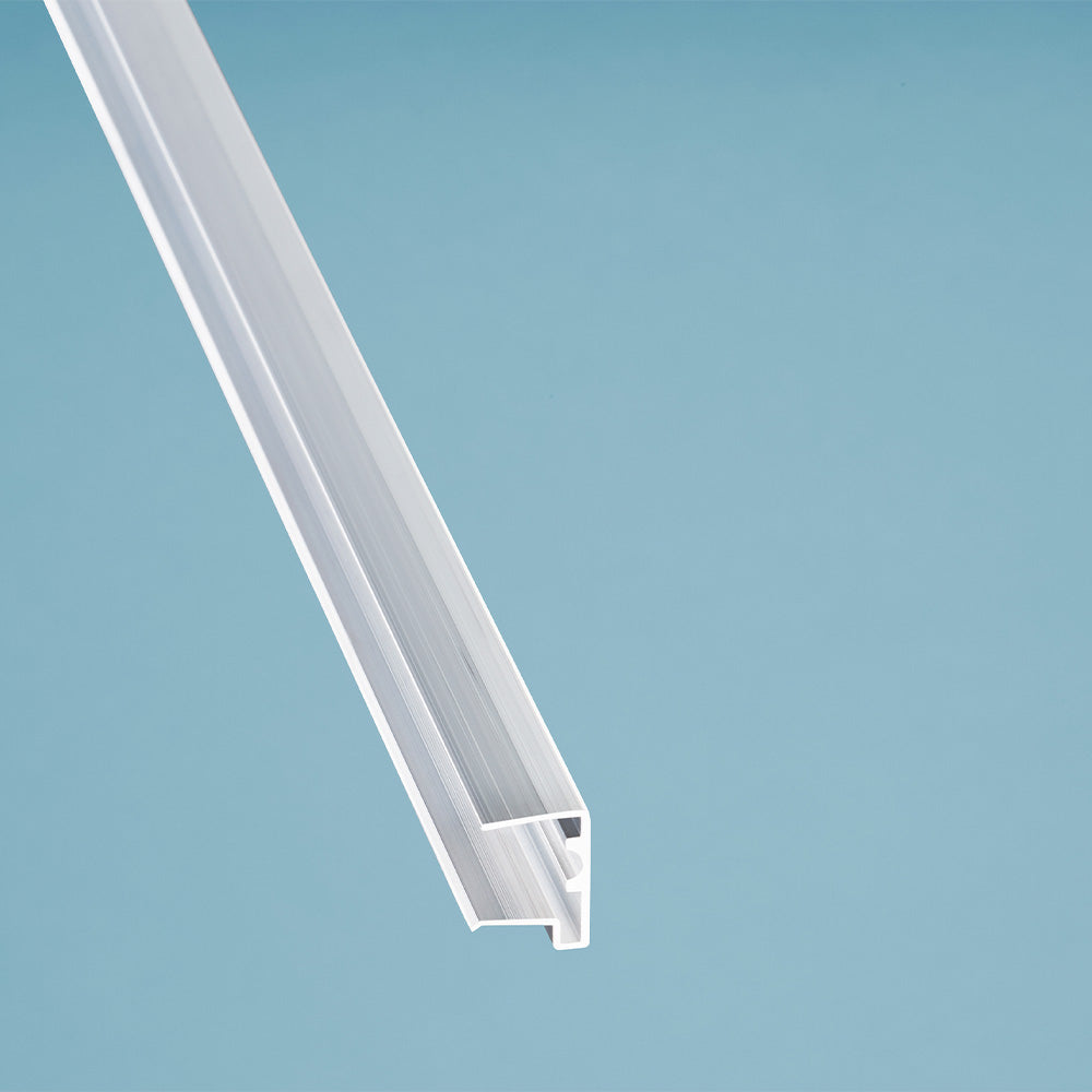 Dachhaut Alu/Alu mit Polycarbonat Stegplatten 16mm X-Struktur opal/weiß