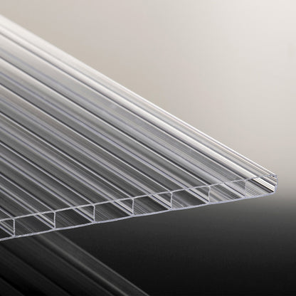Dachhaut Alu/Alu mit Polycarbonat Stegplatten 16mm Diamantika glasklar
