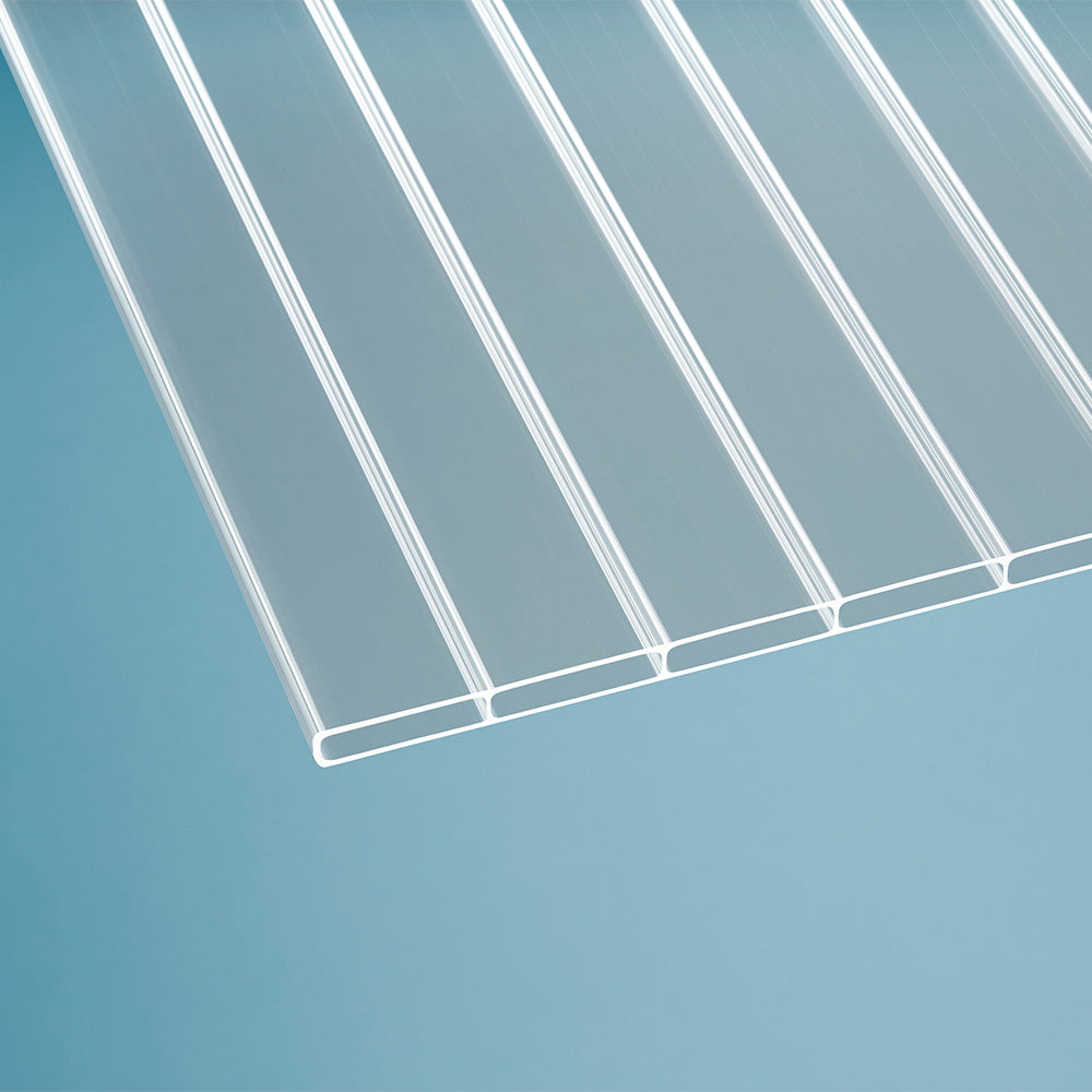 Doppelstegplatte 16 mm Acrylglas glasklar - die 64 er