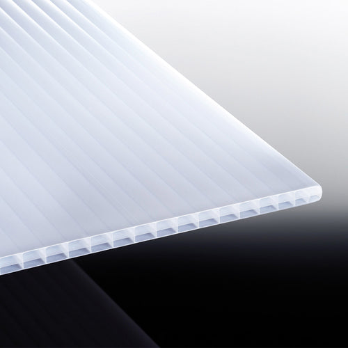 Doppelstegplatte 16 mm Polycarbonat 3-fach weiß-opal HEATBLOC