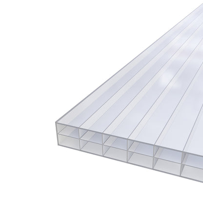 Doppelstegplatte 16 mm Polycarbonat 3-fach weiß-opal HEATBLOC