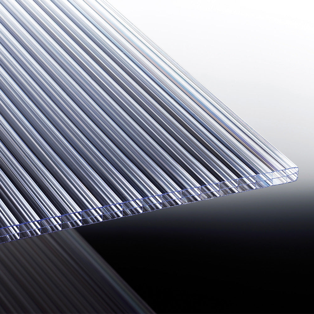 Doppelstegplatte 16 mm Polycarbonat 3-fach glasklar