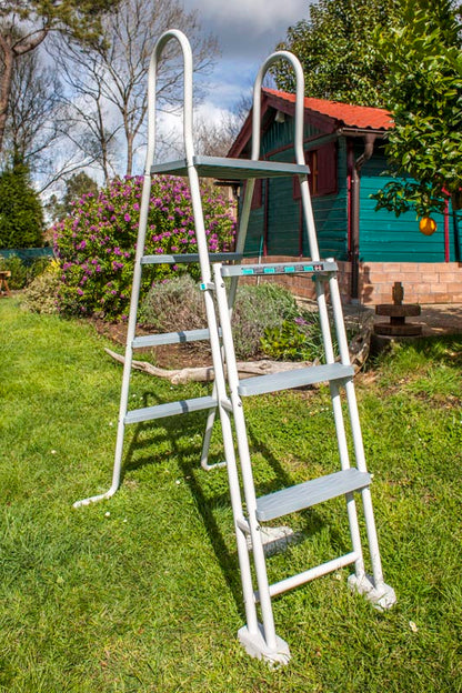 GRE Ovalformbeckenset Holzoptik Pacific 610 x 375 x 120 cm