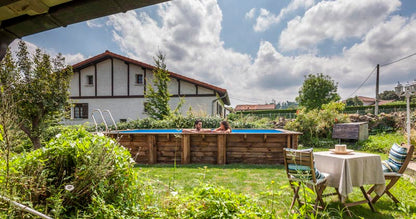 GRE Pool Komplettset aus Echtholz Mango Rechteck 618 x 320 x 130 cm