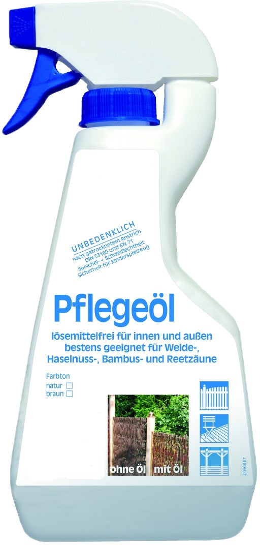 Pflegeöl für Weide-, Haselnuss und Bambuszäune