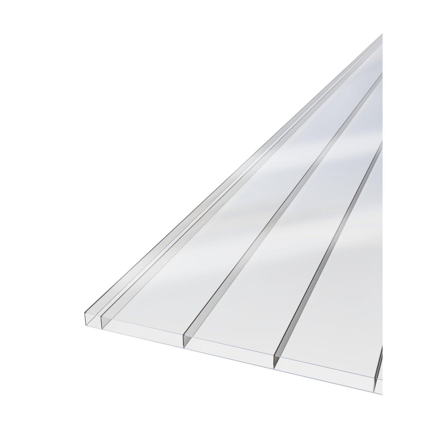 Doppelstegplatte 16mm Acrylglas glasklar Breikammer-Profil hohe Durchsicht