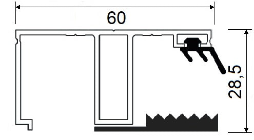 Kombinationssystem Alu / Gummi