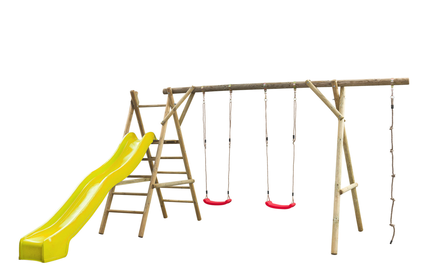 Schaukel mit Rutsche