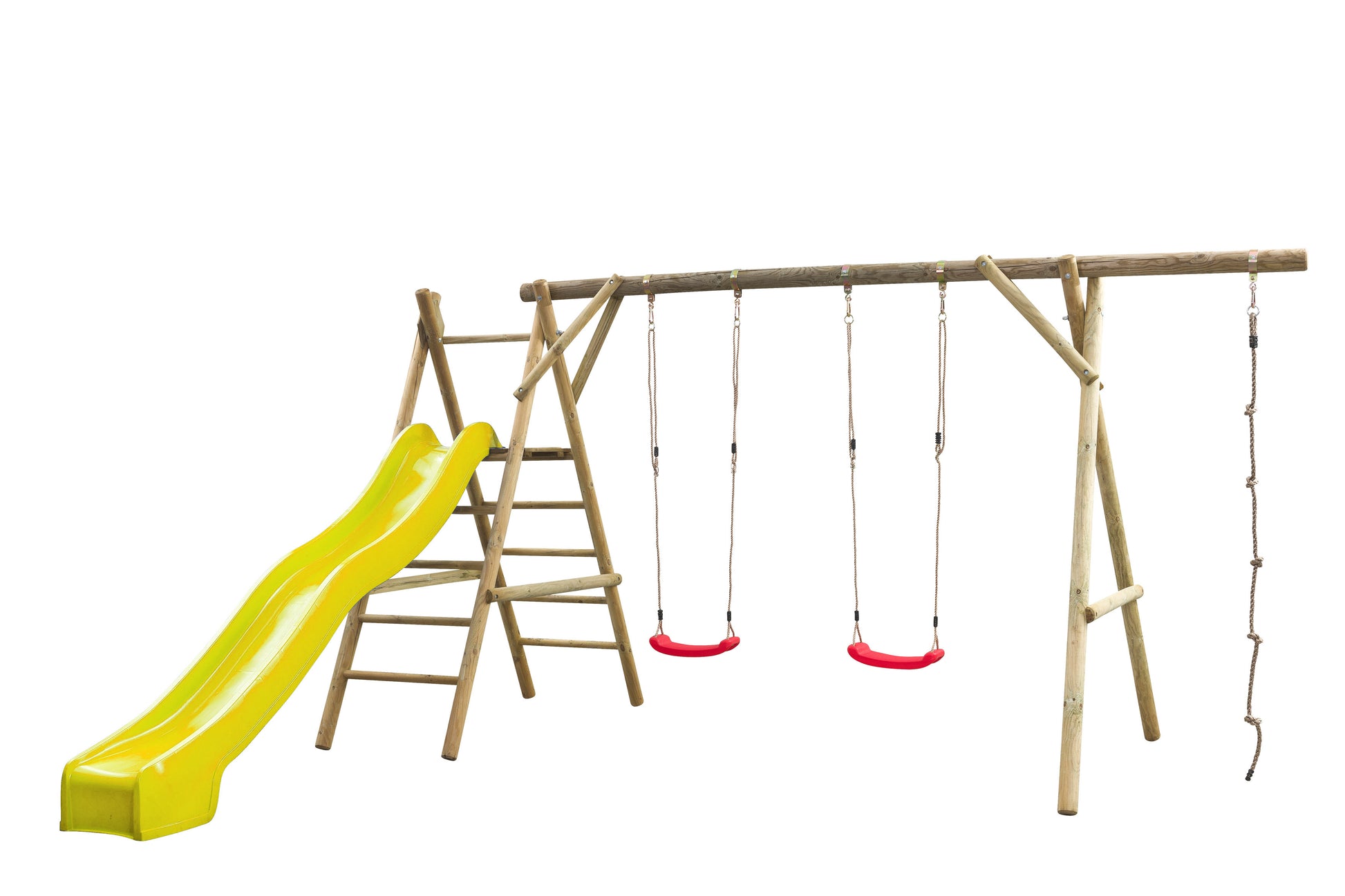 Schaukel mit Rutsche