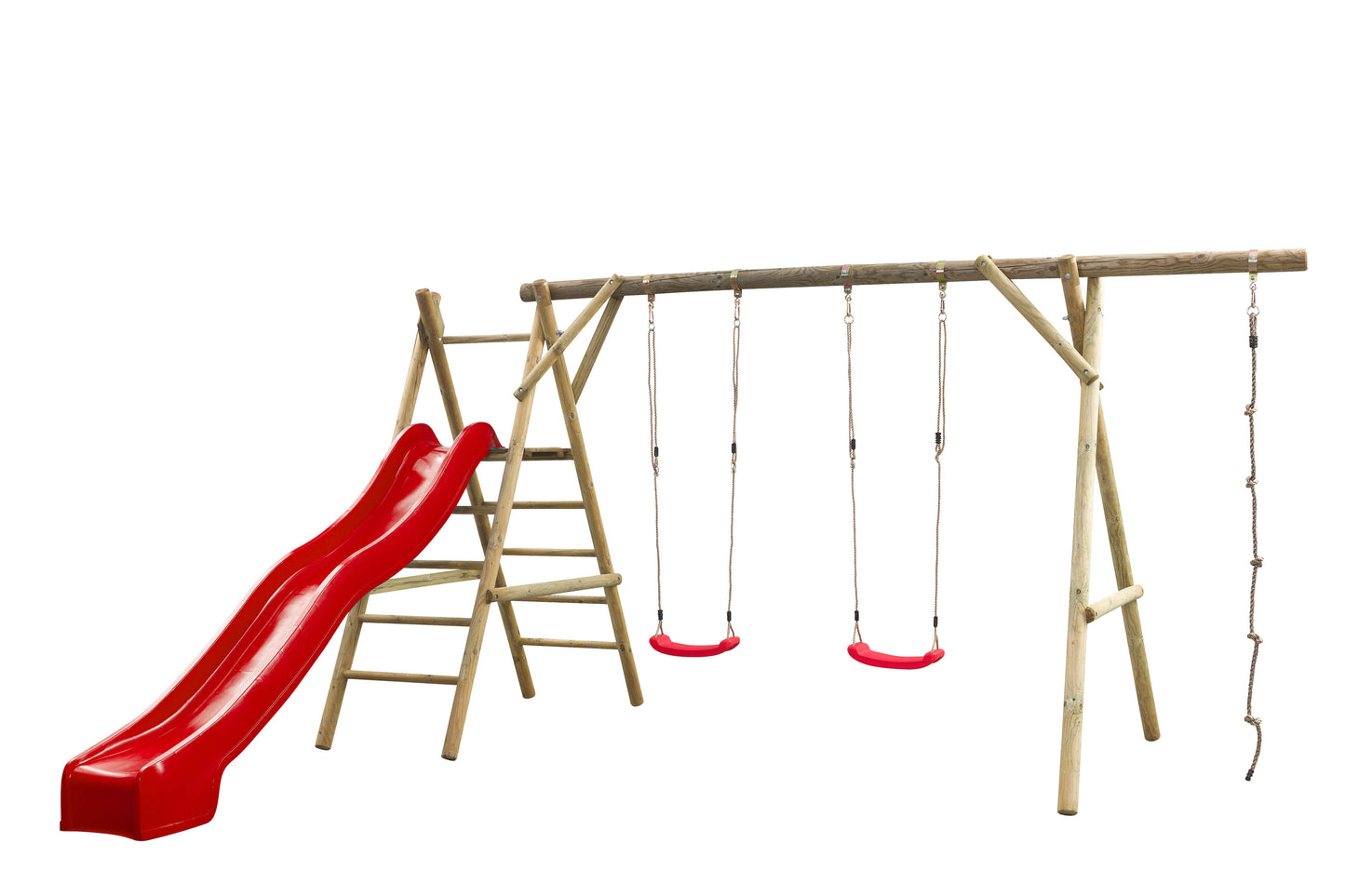 Schaukel mit Rutsche