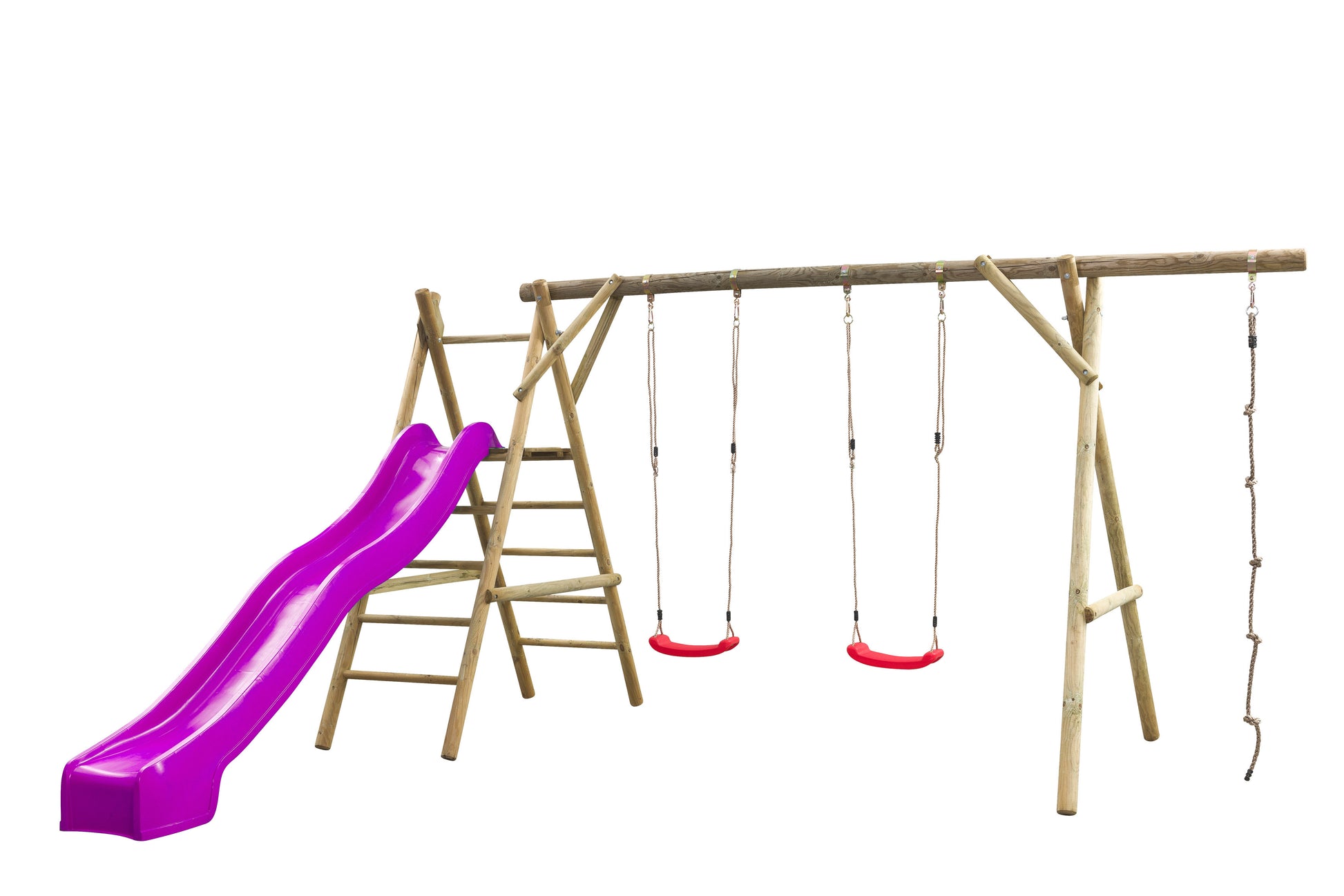 Schaukel mit Rutsche